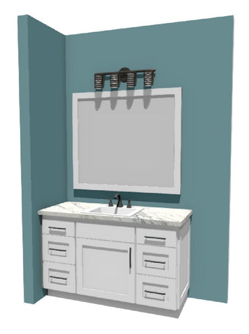 Example of custom vanity color rendering