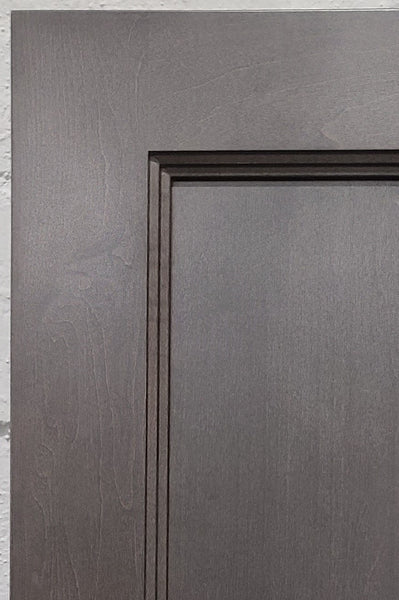 Custom Kitchen Cabinets in Maple with Dark Gray Stain