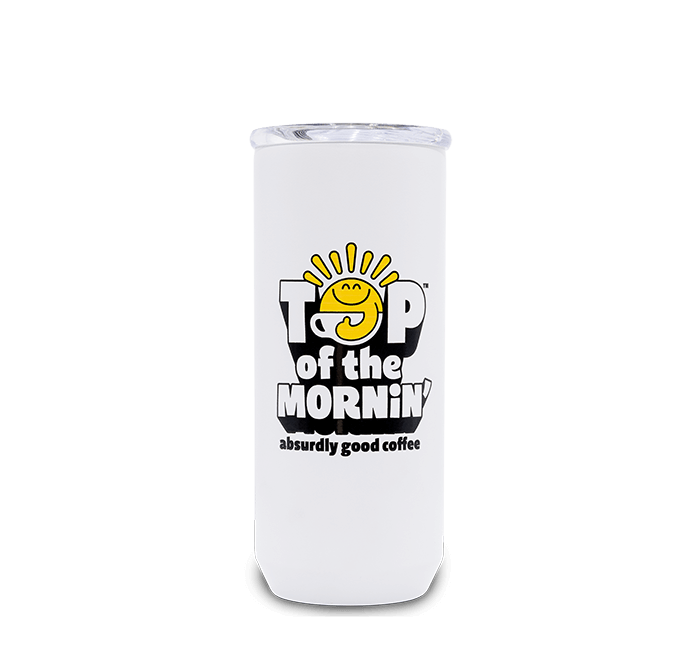 Clear Cold Tumbler – Top of the Mornin Coffee