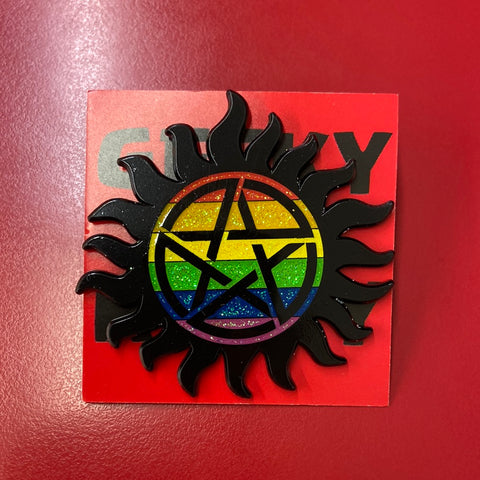 Anti-possession Pride Enamel Pin