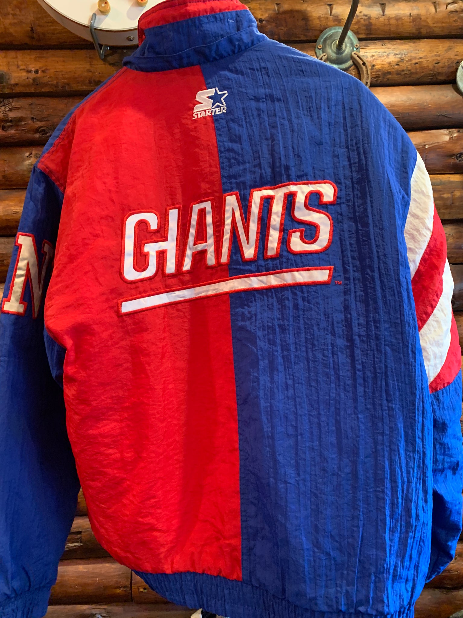 Vintage 90s New York Giants Starter Puffer Jacket