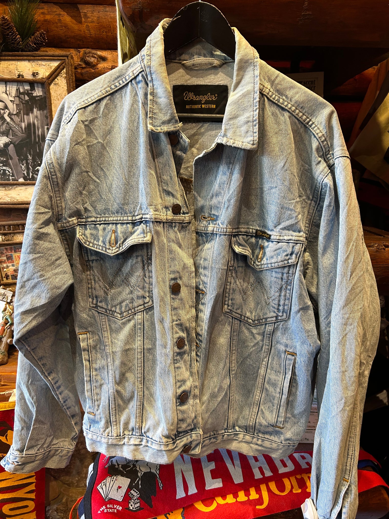 Vintage Wrangler Fade Out Denim Jacket, Large – Midwest Trader