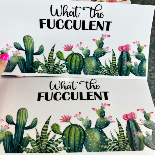 What the Fucculent UV DTF Wrap – Bubbly Zone