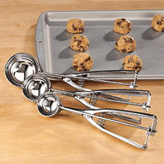 ice cream scoops for fresh baked cookies