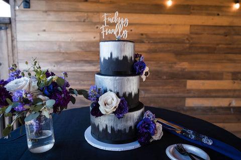 black wedding cake trend Phoenix