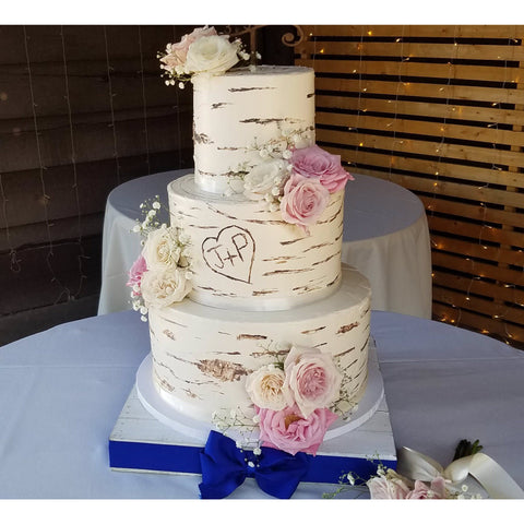 Just married cake | Chocolate wedding cake, Cake, Cake decorating