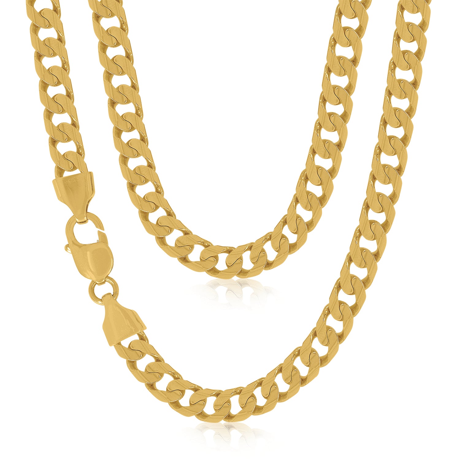 mens 9ct gold chain necklace