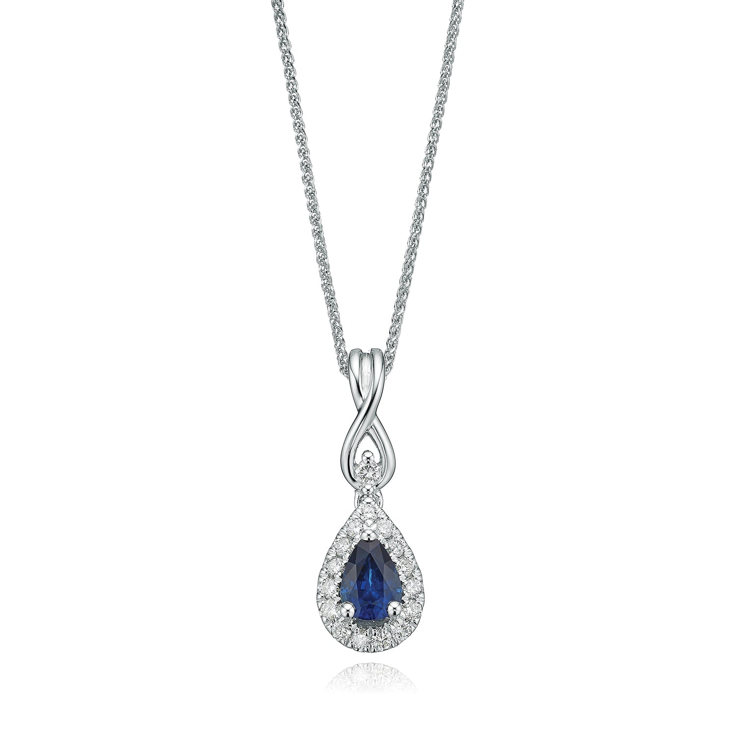 vera wang diamond and sapphire necklace