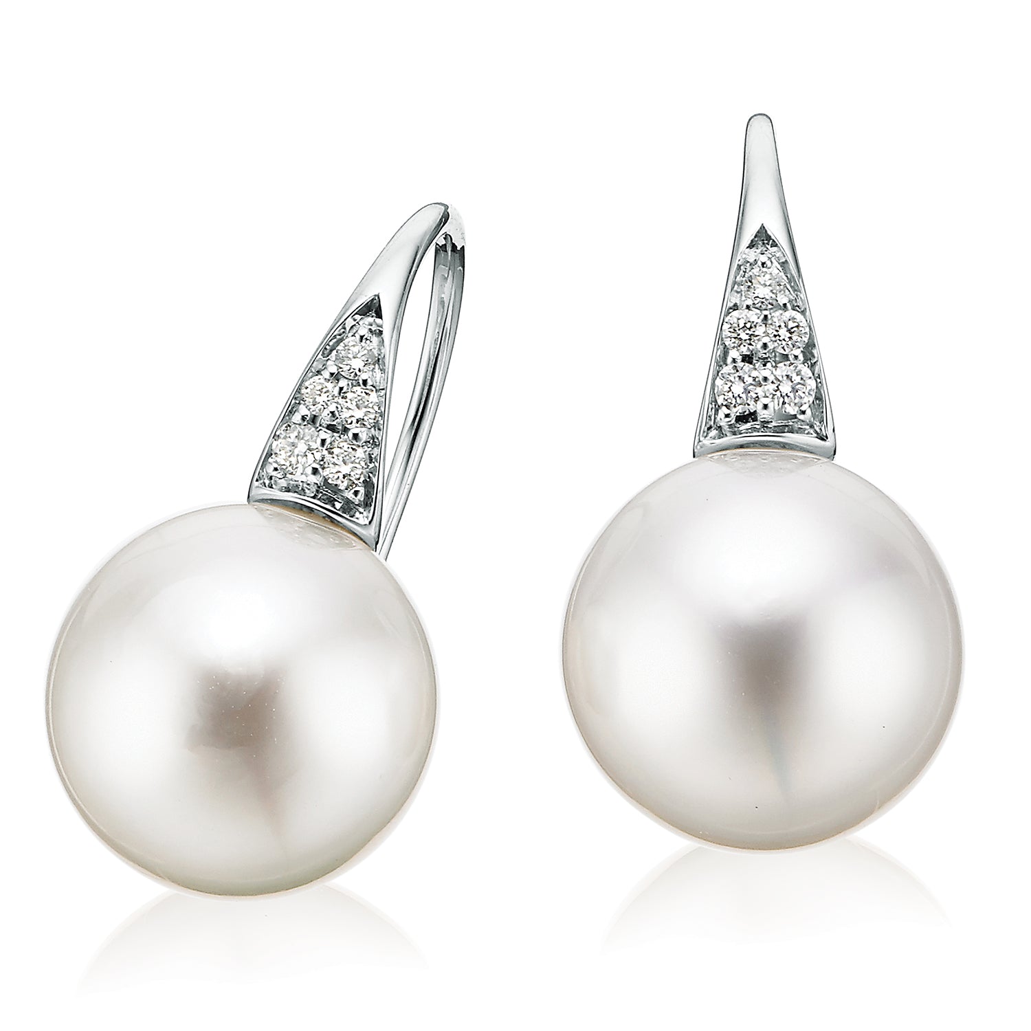 south sea pearl with diamond