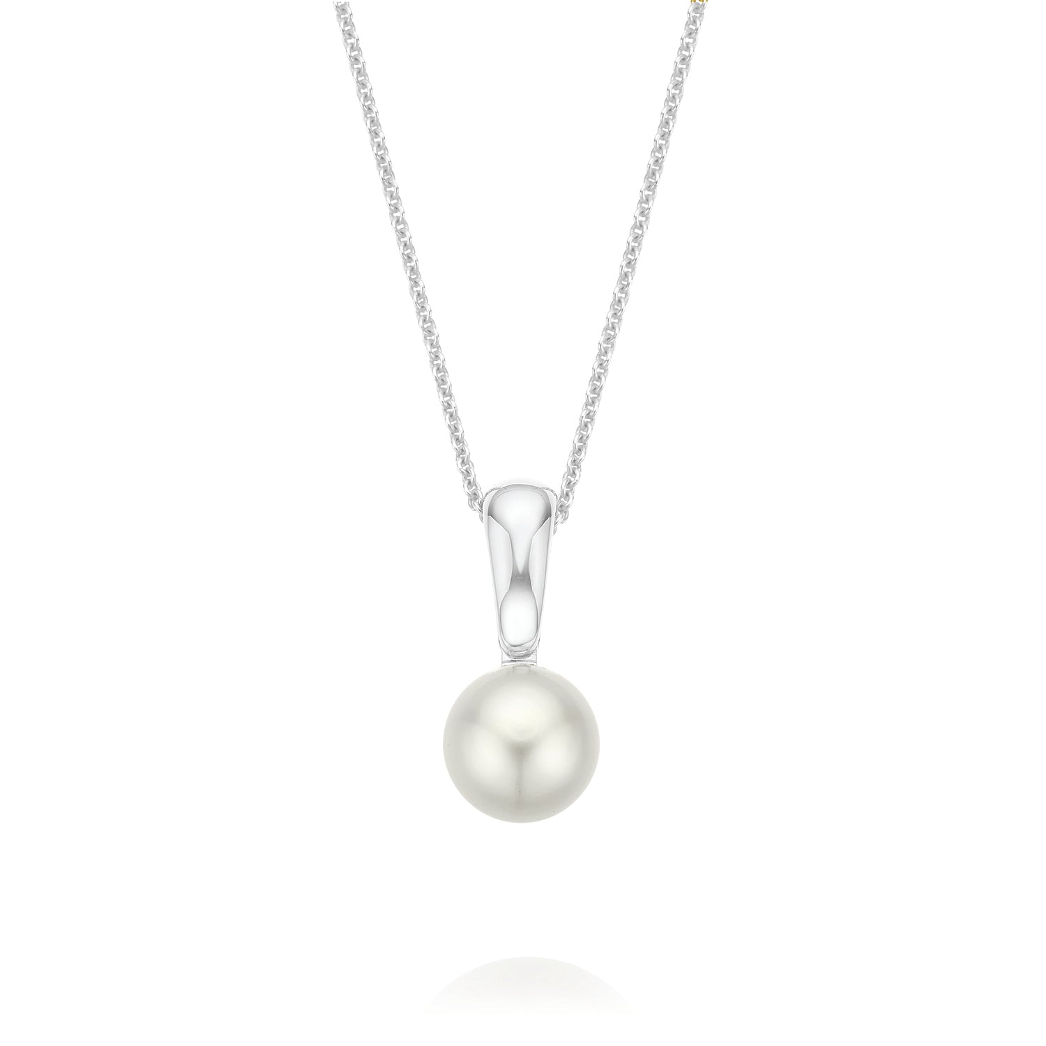 18ct White Gold 9mm South Sea Pearls Pendant