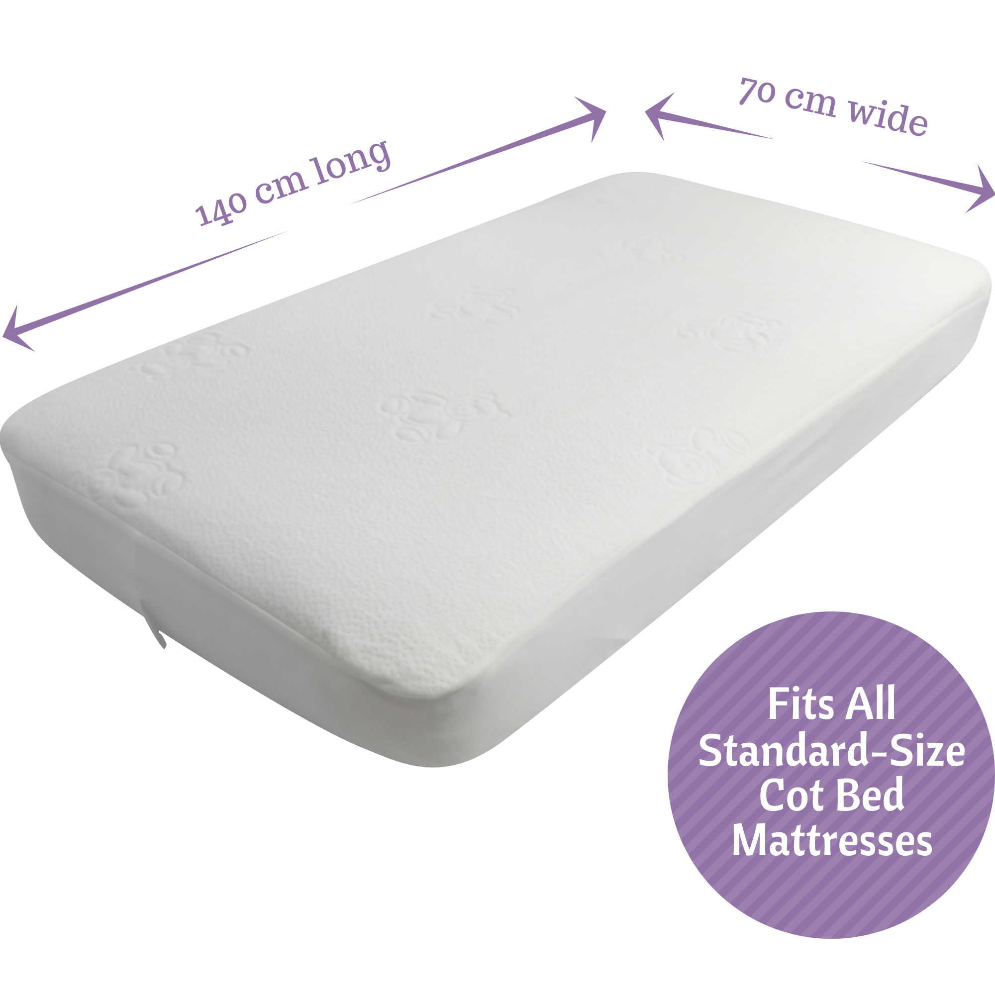 cot mattress protector 140 x 70