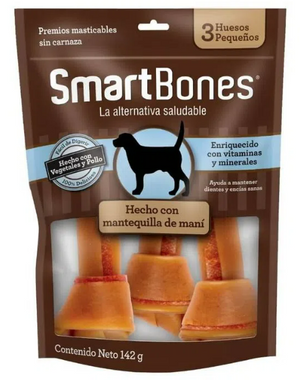 Premio Masticable Para Perro Smartbones Mantequilla de Maní