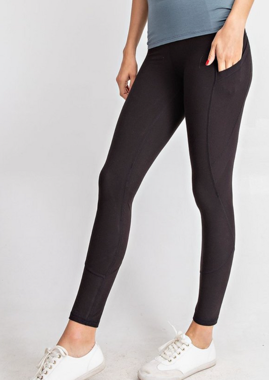 Buttery Soft Leggings With Pockets in Frosted Mulberry – Palm and
