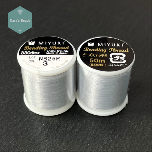 Miyuki Beading Thread 50 m - Col. 10 Light Blue – Kara's Beads