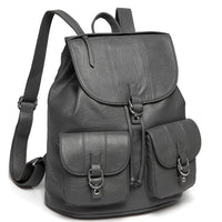 Women Back Bag School Bag Soft Leather Backpack 