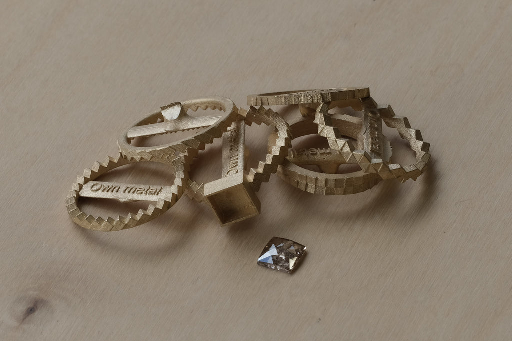 Jo Hayes Ward | Jewellery Designer London| Design led fine jewellery | repurposing jewellery | Tam's ring stack