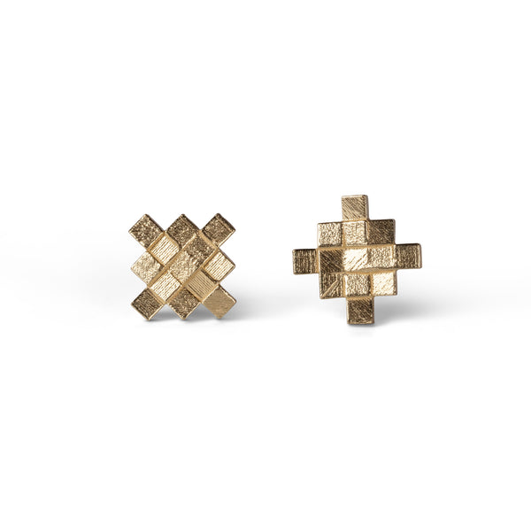 Jo Hayes Ward | Jewellery Designer London| Design led fine jewellery | Unique gifts | Inca cross stud earrings