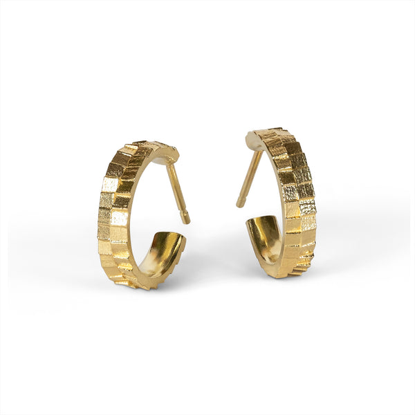 Jo Hayes Ward | Jewellery Designer London| Design led fine jewellery | Unique gifts | Double square hoop earrings