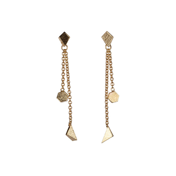 Jo Hayes Ward | Jewellery Designer London| Design led fine jewellery | Unique gifts | Glint drop earrings