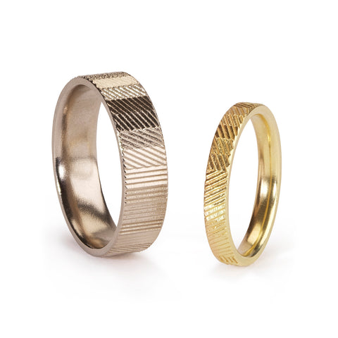 Jo Hayes Ward | Jewellery Designer London | Unique wedding rings | Unisex commitment bands| Contour collection