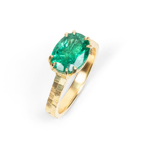 Jo Hayes Ward | Jewellery Designer London| Design led fine jewellery | Unique gems | Bespoke emerald ring