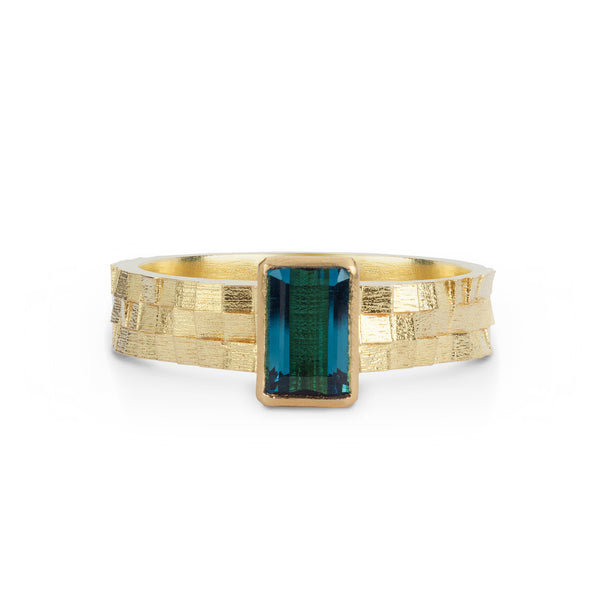 Jo Hayes Ward | Jewellery Designer London| Design led fine jewellery | Unique gems | indicolite tourmaline ring