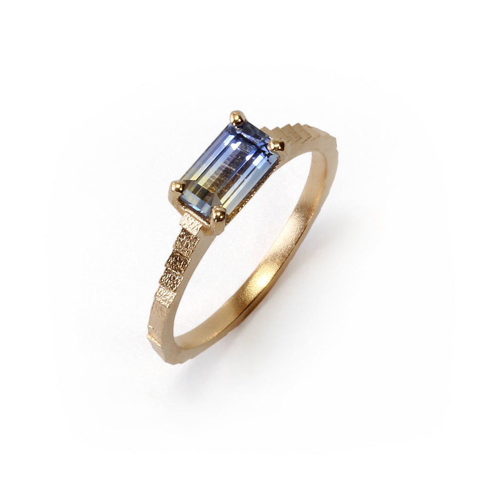 Martha's new Bi-colour sapphire ring