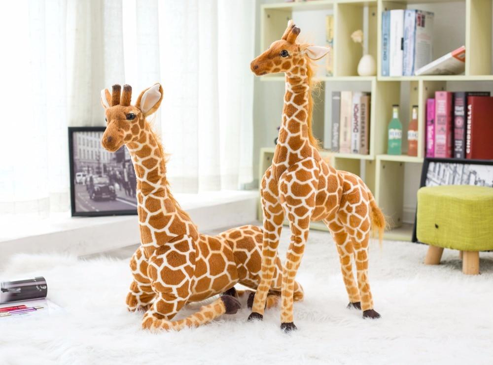 large giraffe plush toy