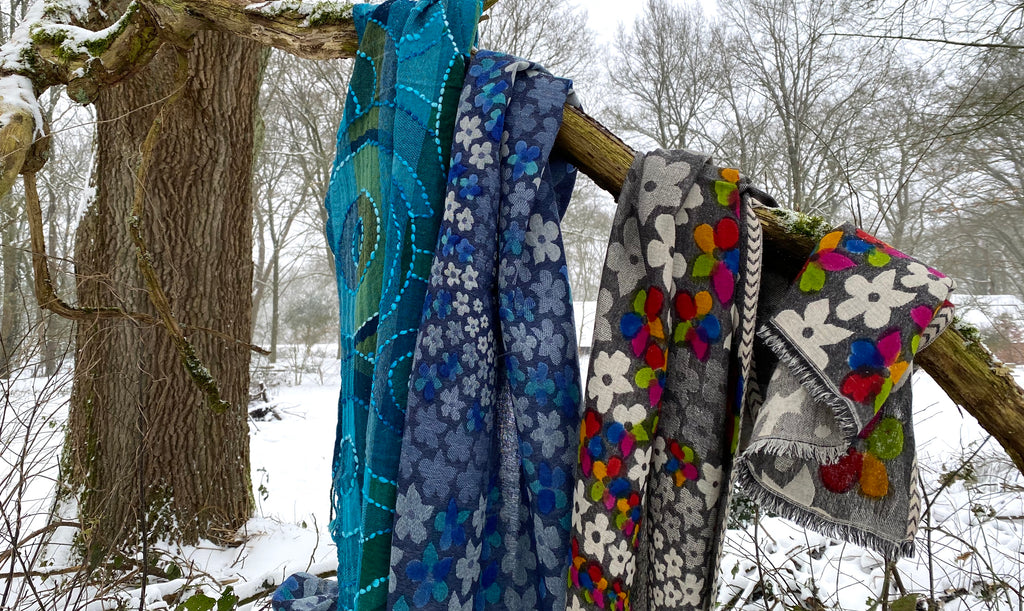 woolen scarves winter wonderland