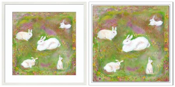 History of White Rabbits | Children's Wall Art