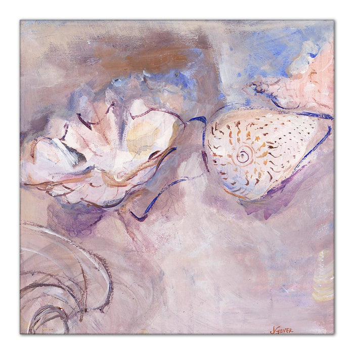 Dreaming of Shells Canvas Print 30cm x 30cm (34cm x 34cm when framed) / No  Frame