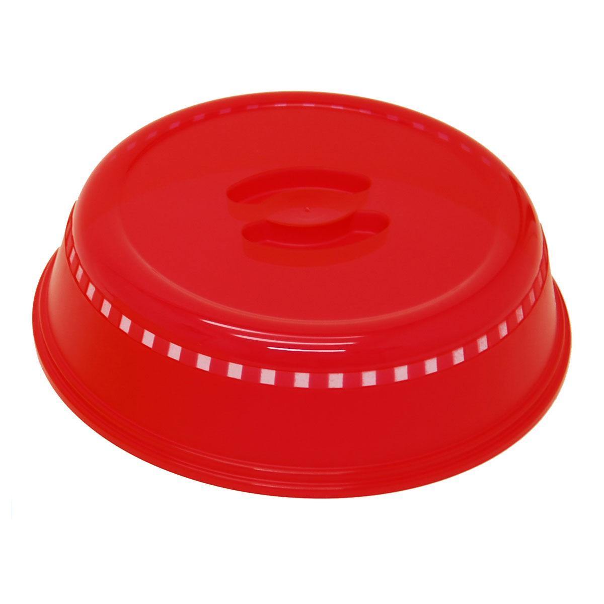 Glass Microwave Plate Cover - Red, 10 x 2-3/8 – Capital Books