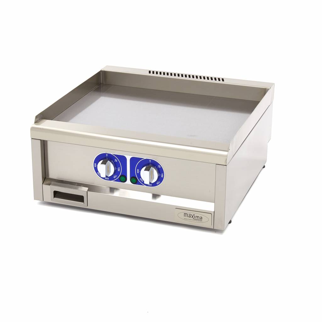 Grillpanna av professionell kvalitet - Smidig - Dubbel enhet - 60 cm djup - Elektrisk - 400V