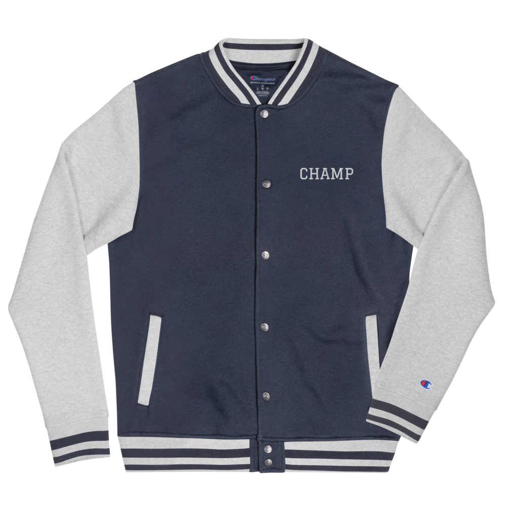 navy blue champion jacket