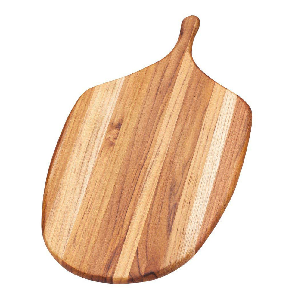  Teakhaus Atlas Pizza Serving Board with Handle - Small Round  Wooden Board for Serving Pizza, Appetizers, Cheese and Bread - Perfect  Charcuterie and Tapas Board - Knife Friendly - FSC Certified 