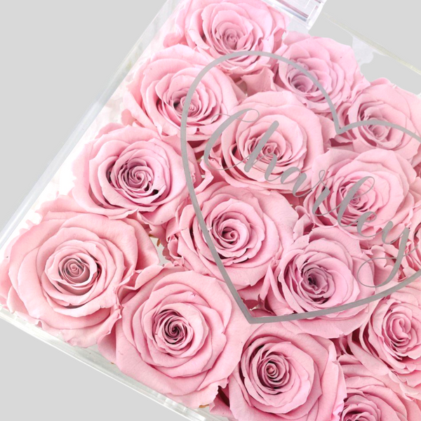 Infinity Rose Makeup Organiser - Petal Pink One Year Roses