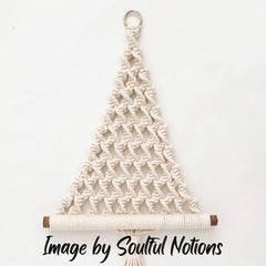 Tassel & Plume macramé Christmas tree wall hanging tutorial Soulful Notions