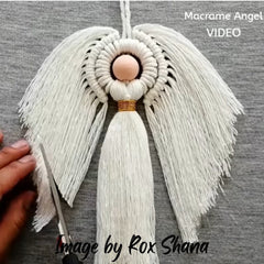 Tassel and Plume Macramé Angel Tutorial by Rox Shana