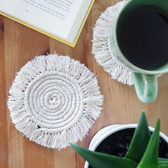 Macramé rope cord string coaster