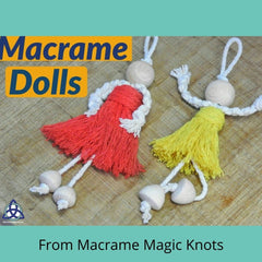 Macramé Doll Keyring tutorial video for children by Macrame Magic Knots Tassel & plume tutorial