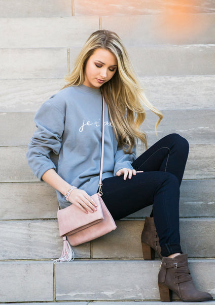 Ja T'adore Valentine's Day pullover outfit