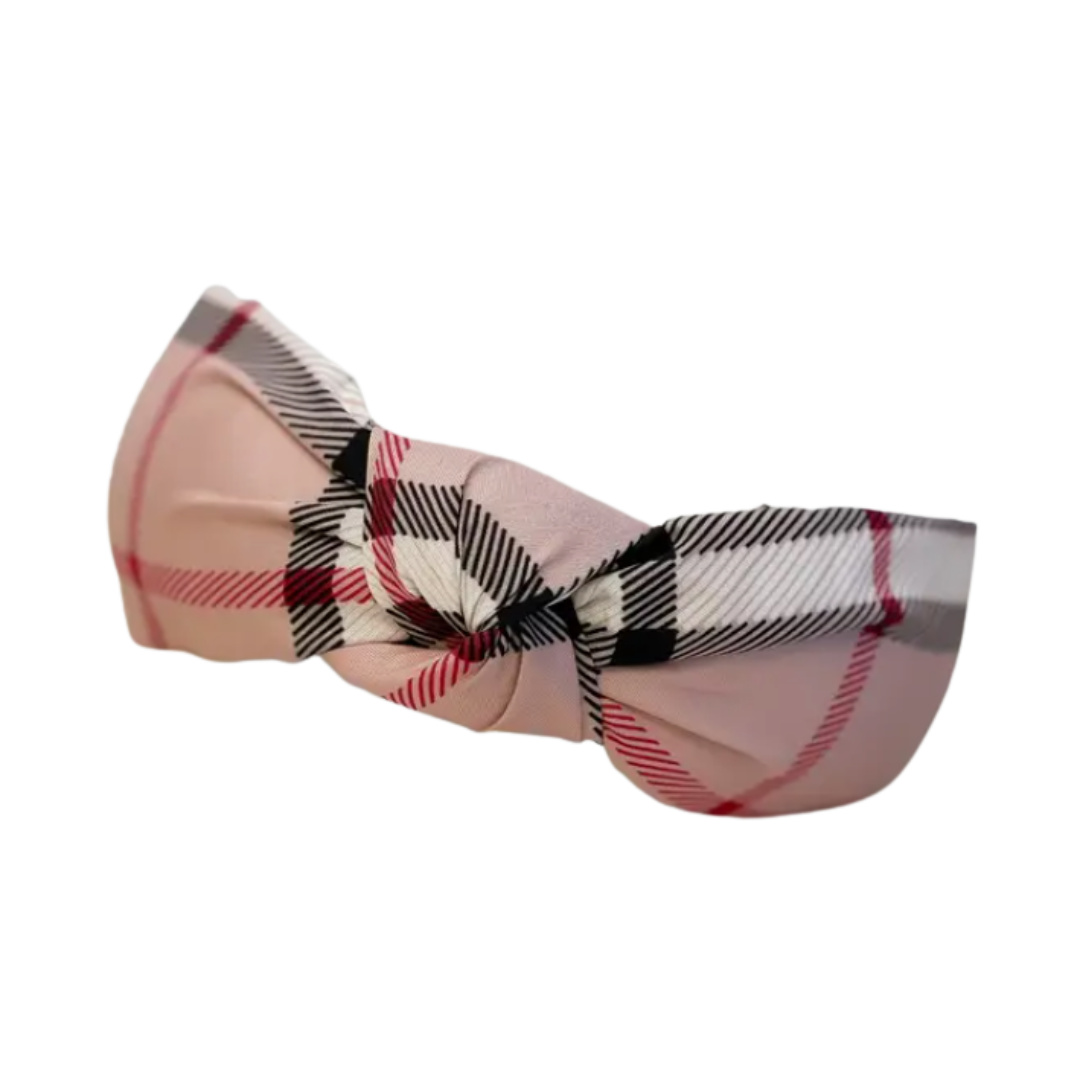 Top Knot Plaid Headband – Belles & Beaux®