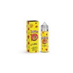 Donuts E-Juice by Marina Vape. A sweet strawberry frosted doughnut with strawberry jam filling dipped in an ice-cold glass of milk. Cereal style donutty goodness in vape form. Prominent Flavours: Strawberry, Donut, Cream.