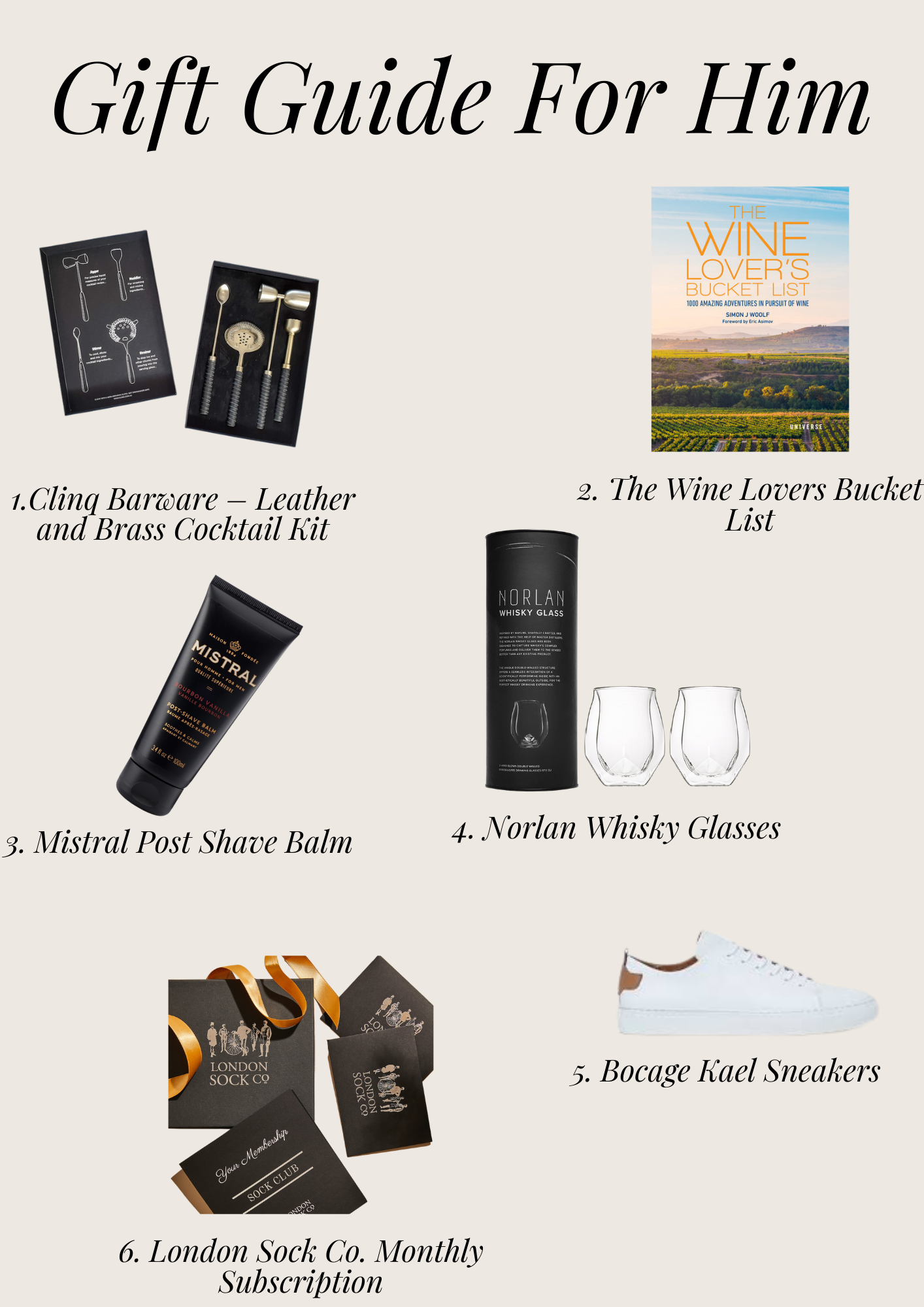 LUXURY SPARKLE GIFT GUIDE FOR HIM