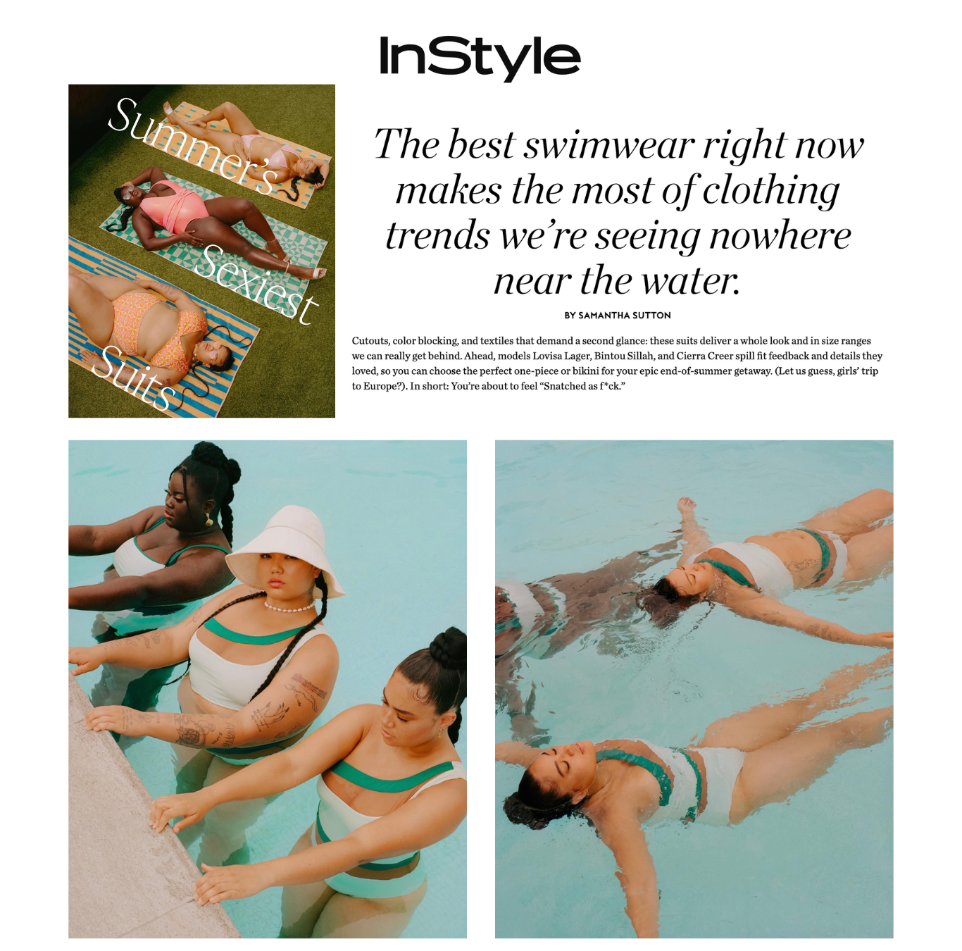 INSTYLE MAGAZINE SUMMER'S SEXIEST SUIT