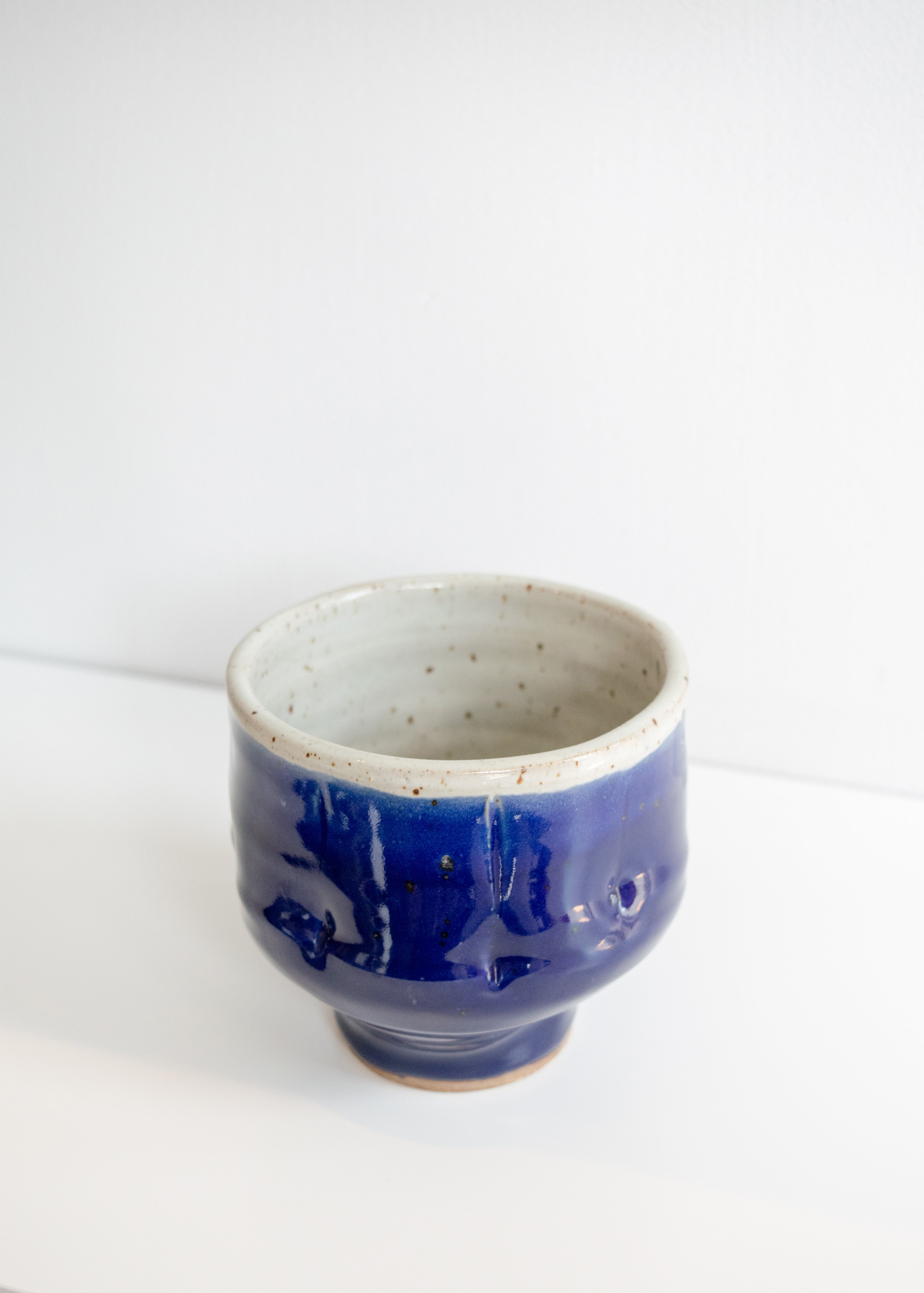 Small Ceramic Vase in Indigo