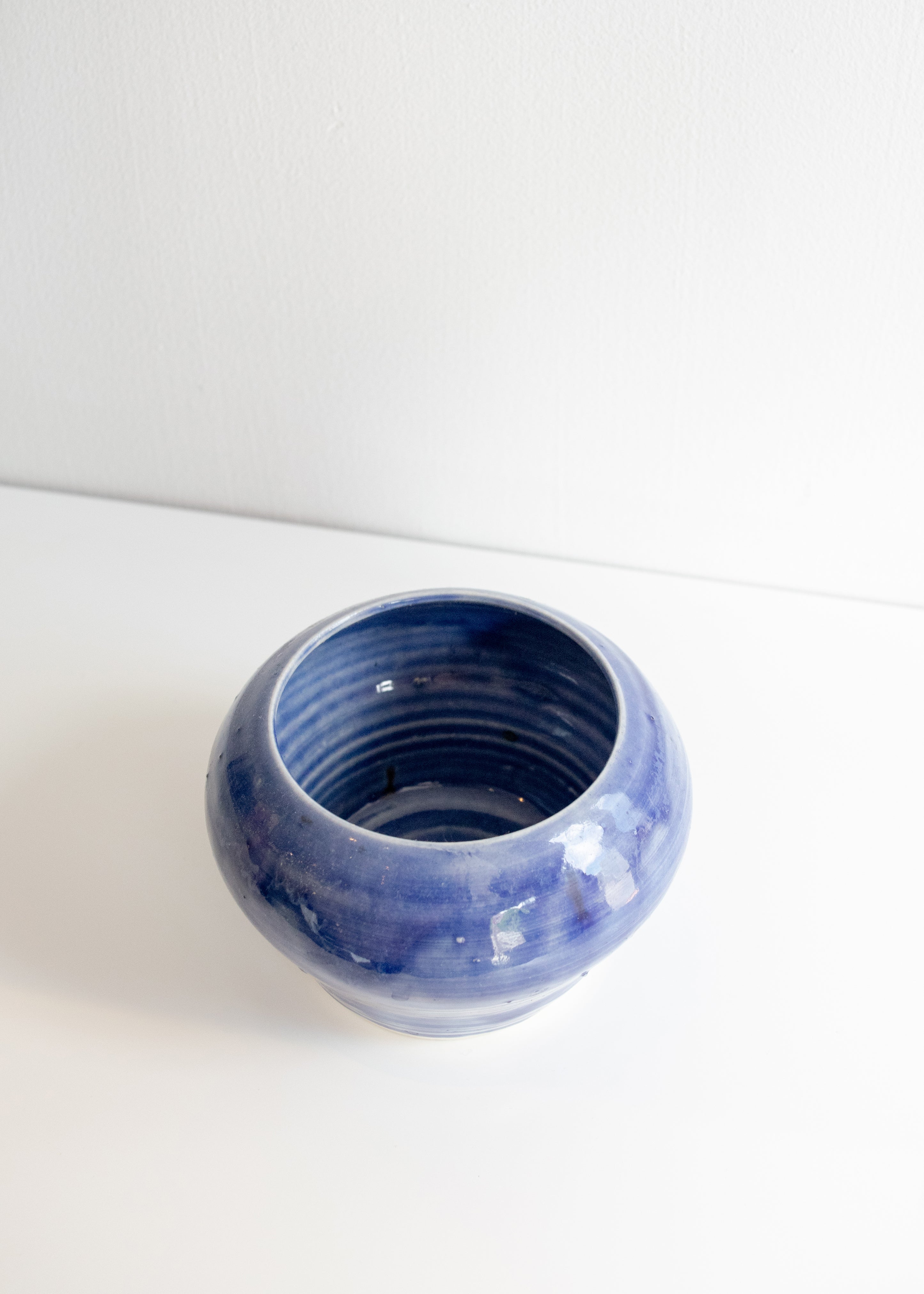 Small Ceramic Vase in Light Blue