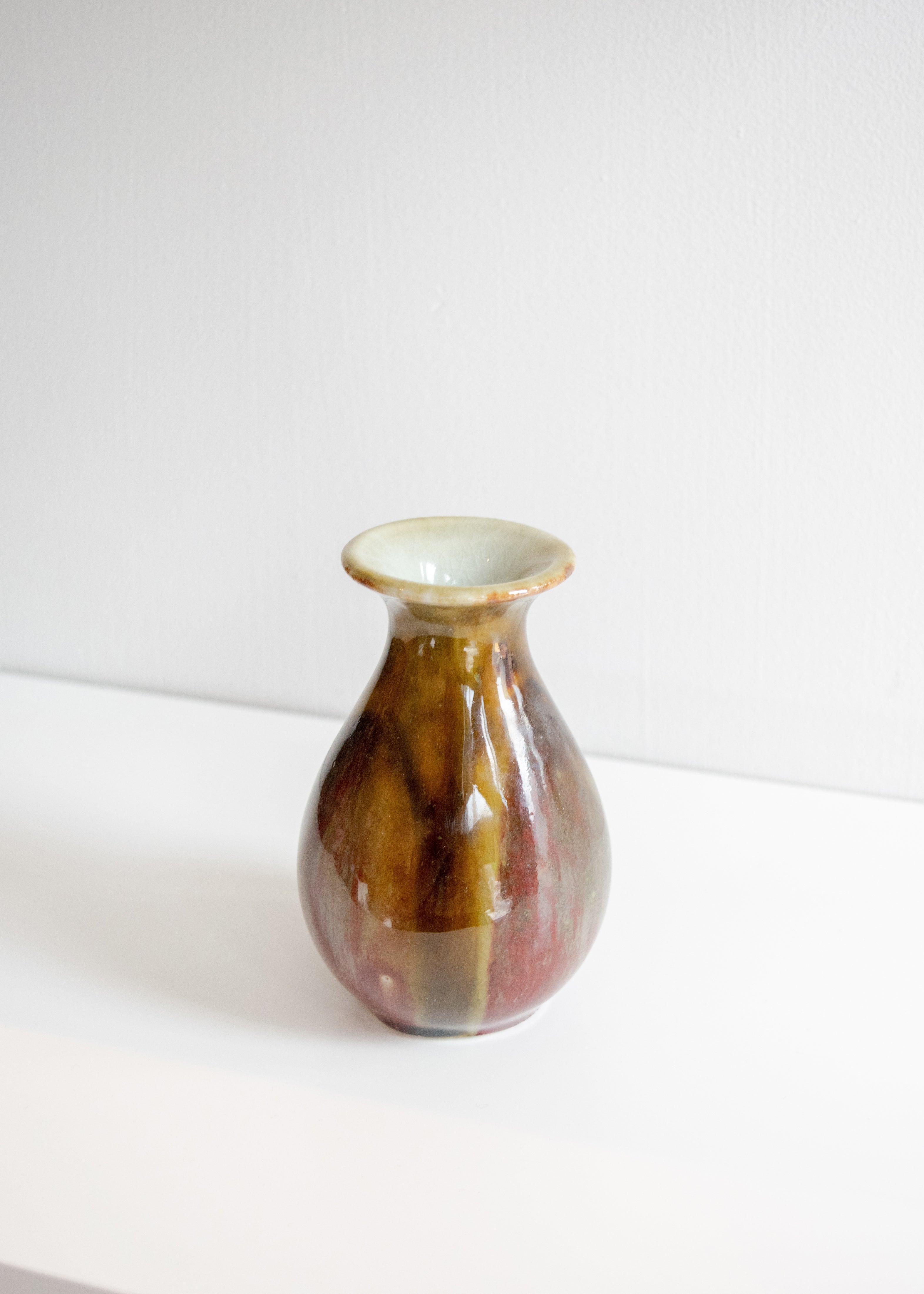 Small Ceramic Vase in Brown