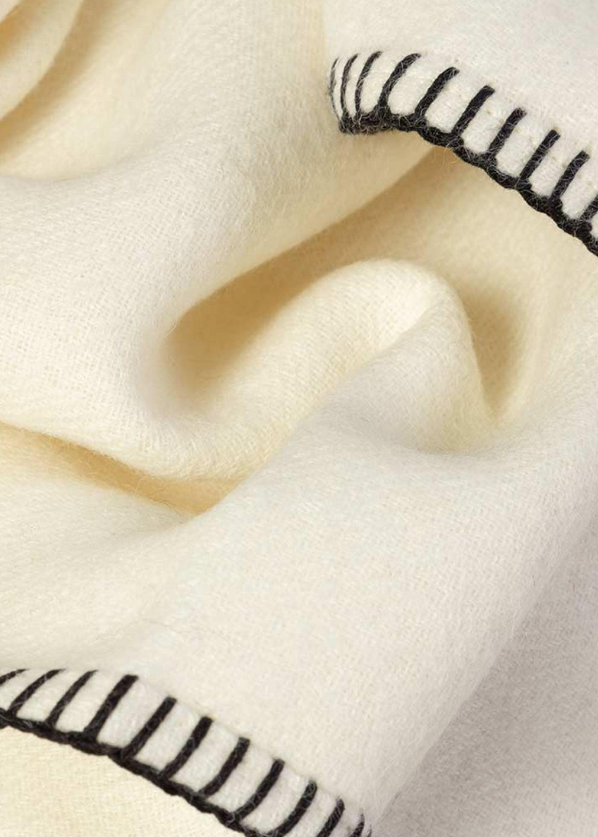 Judd Solid Throw in Undyed Ivory