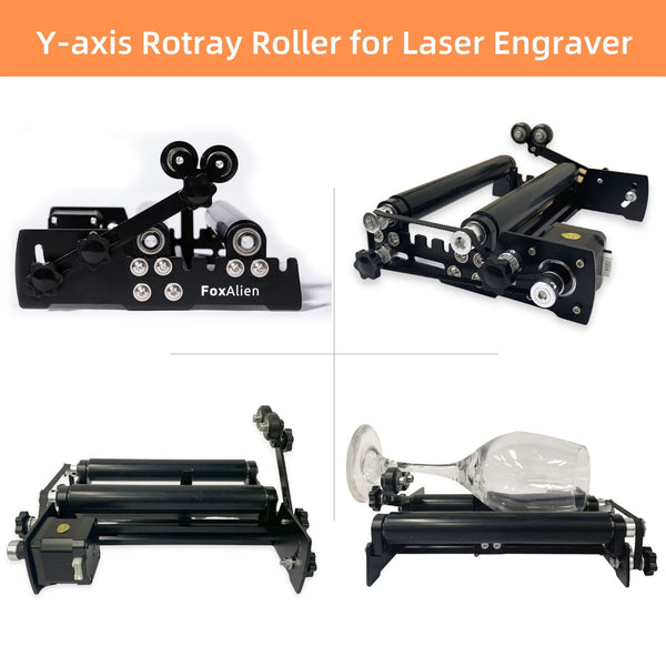 Laser Roller Rotary Axis Engraver Attachment for Column Laser